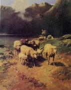 unknow artist Sheep 190 France oil painting artist